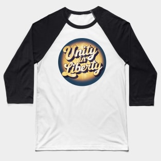 Juneteenth : United in Freedom & Education Baseball T-Shirt